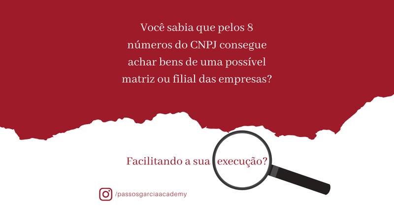 Como executar o devedor usando os 8 primeiros números do CNPJ