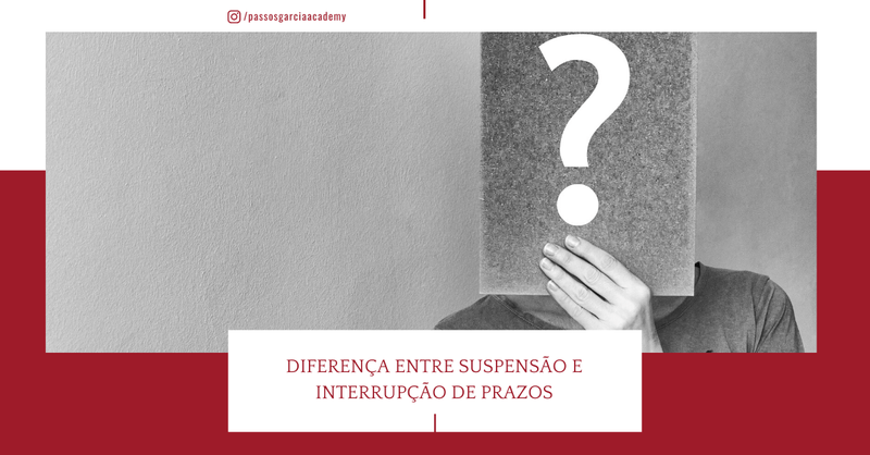 Suspensão x Interrupção de Prazo