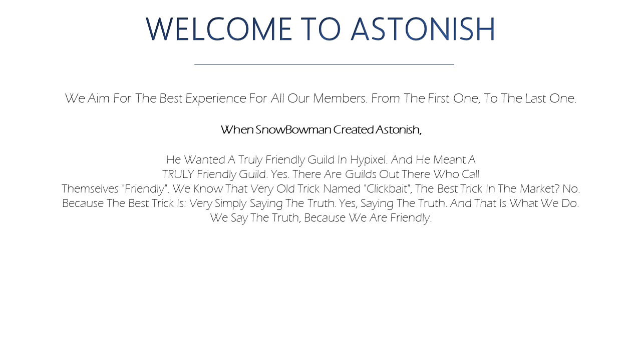 The First Page Of The W.I.P Astonish Thread