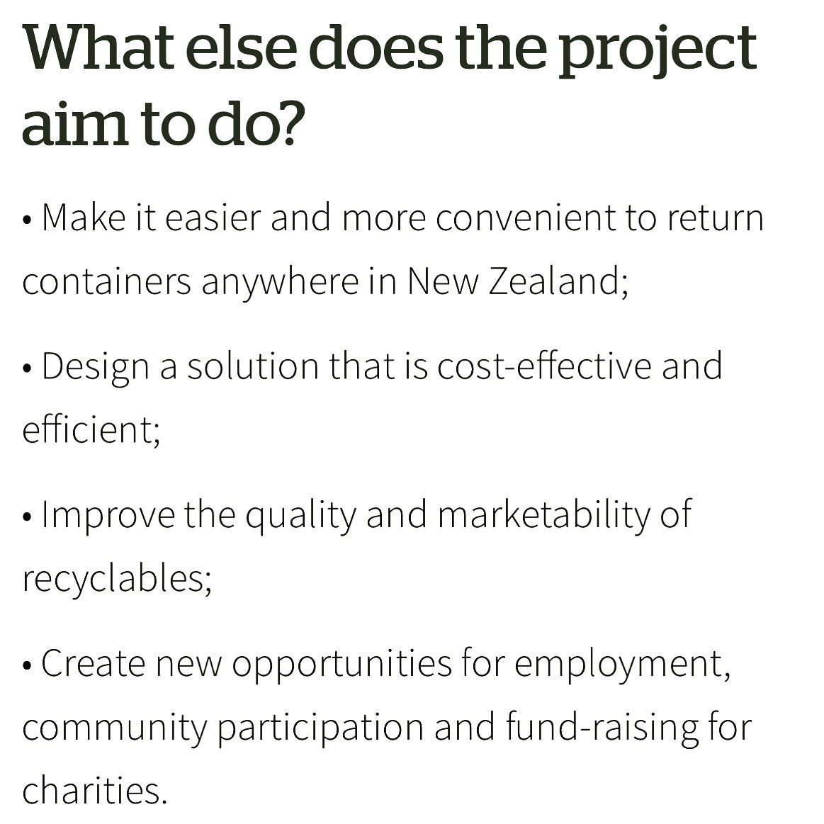 New Zealand's Container Return Scheme