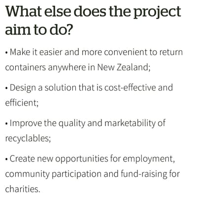 New Zealand's Container Return Scheme