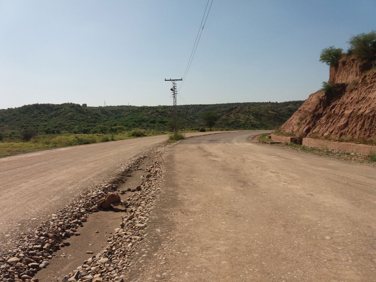 Main road of PIA officers cooperative housing society.