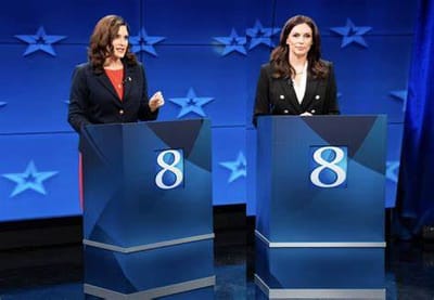 Winning. Caught in one lie, said she would not mandate children jabs. Dixon- Whitmer Debate.