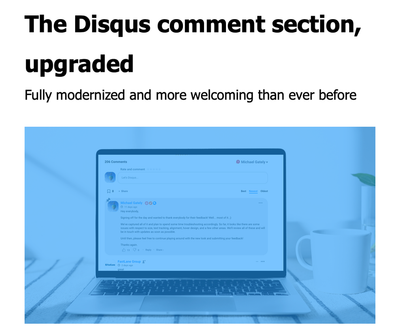 So have you noticed the new disqus look on the comments?