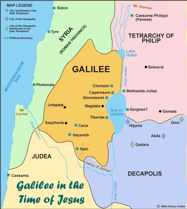 April 10: STARTED AND ENDED IN GALILEE