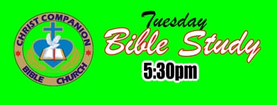 TUESDAY BIBLE STUDY