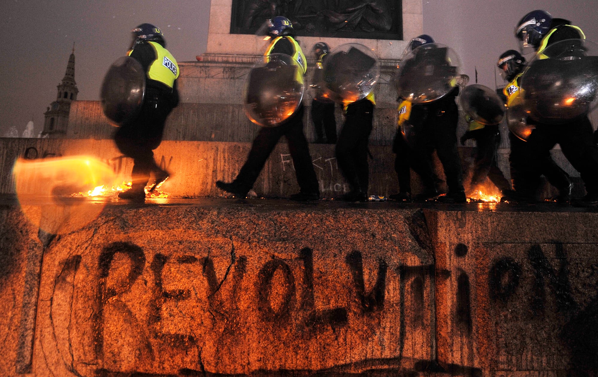 Student protest, London, 2010.