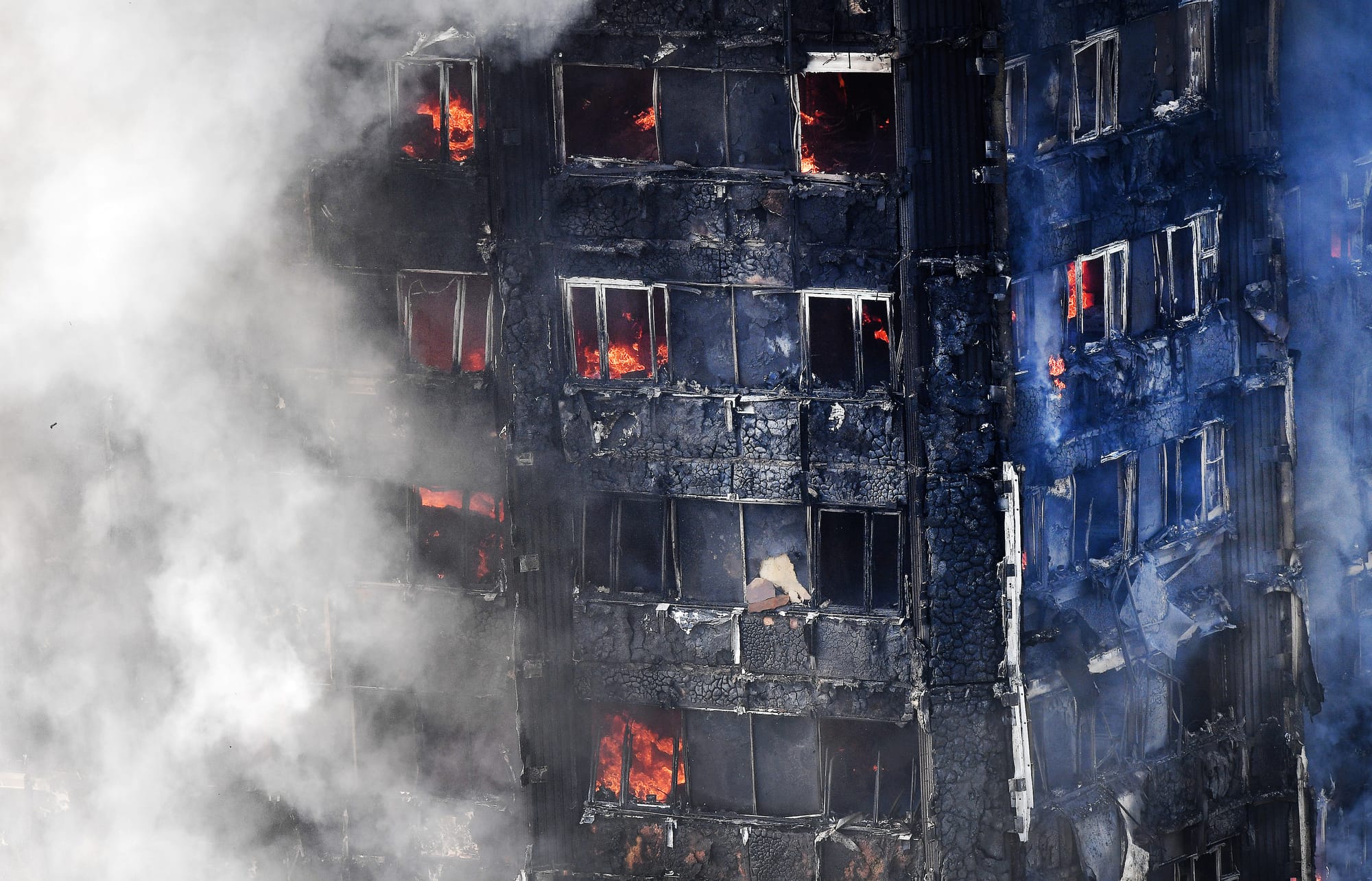 Grenfell Tower fire, London, 2017.