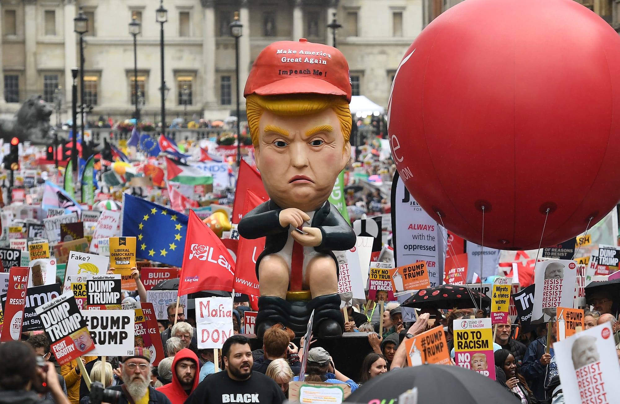 US President Donald Trump UK State visit, London. 2019.