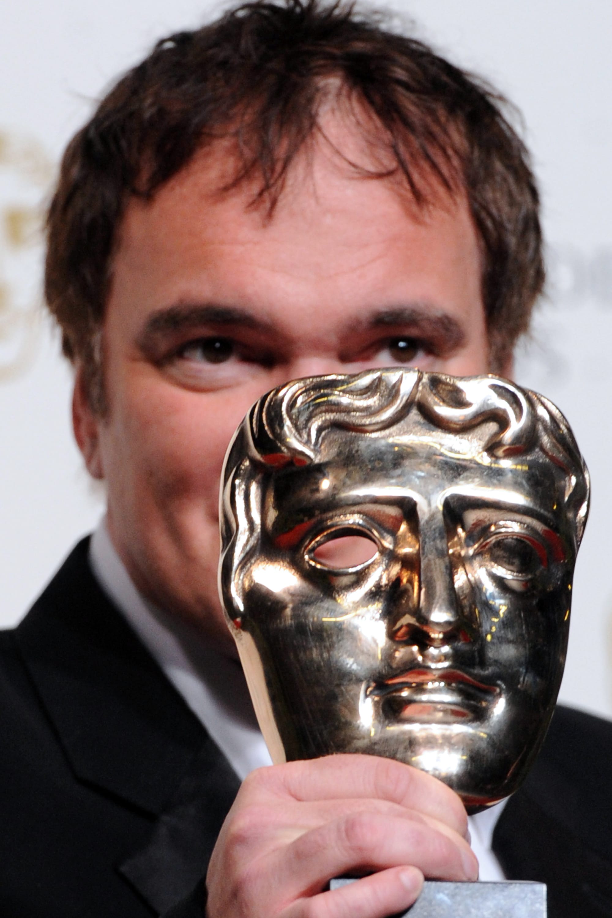 Quentin Tarantino wins Bafta, London, 2015.