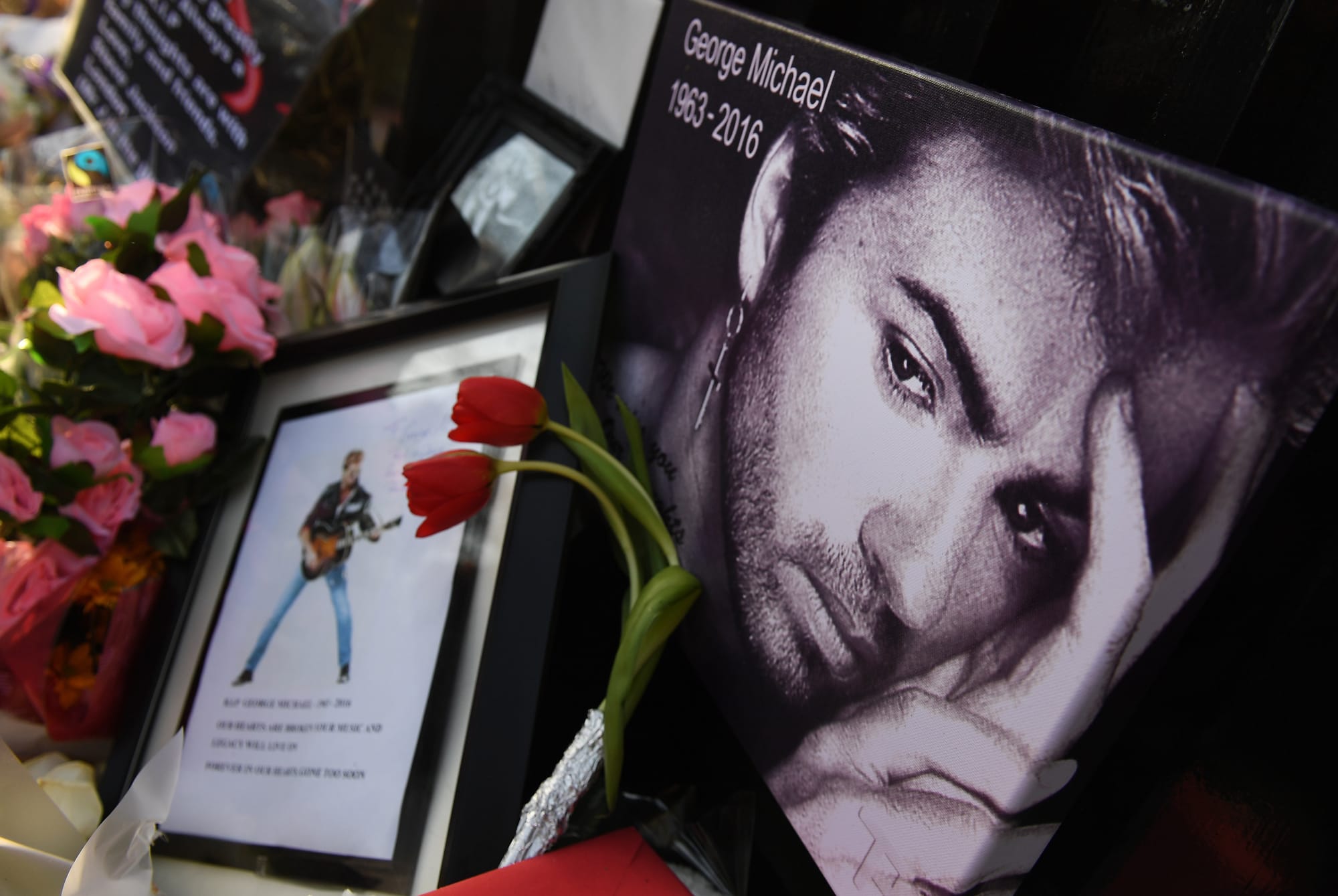 George Michael tributes, London, 2016.