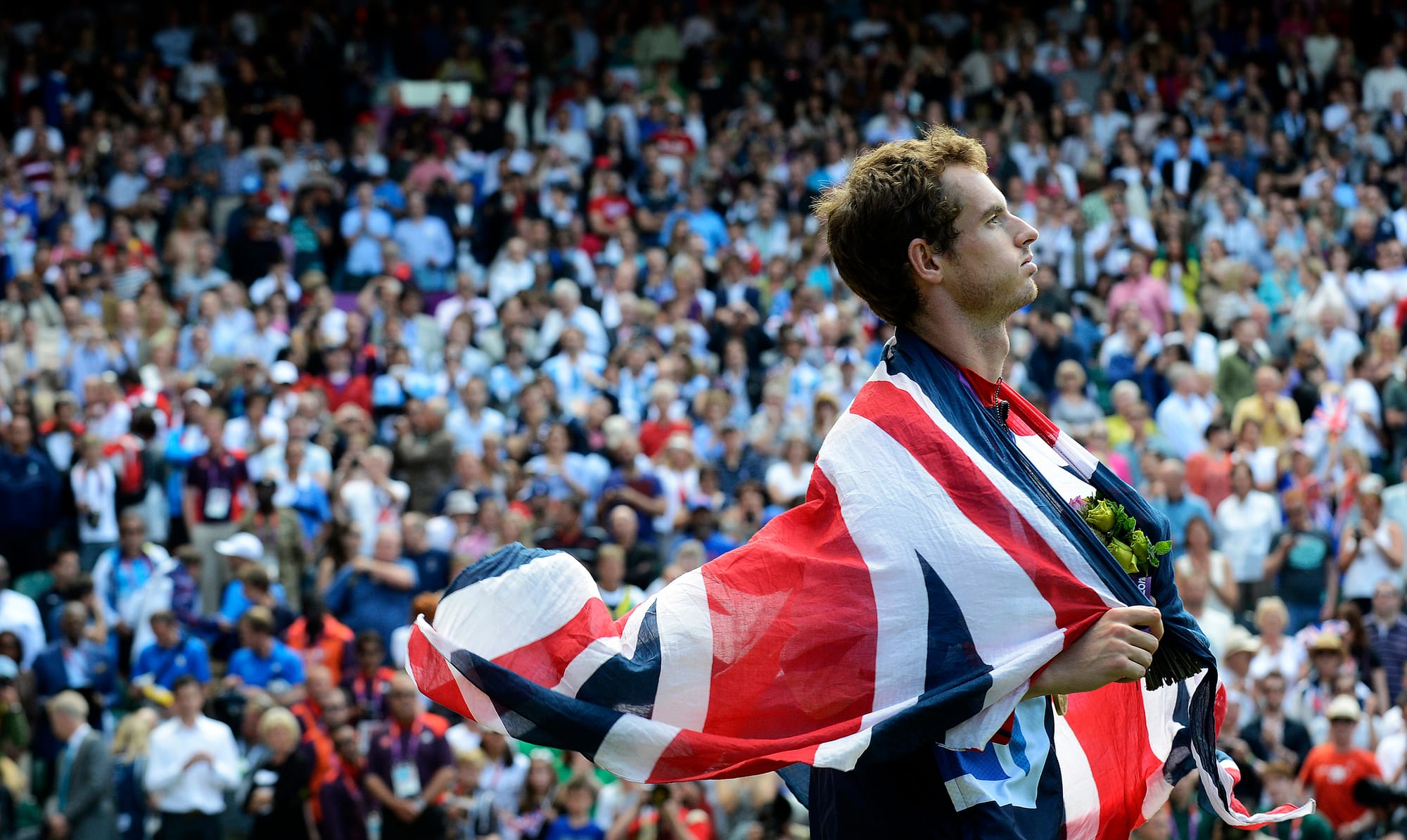 Andy Murray wins Olympic Gold, Wimbledon 2012.