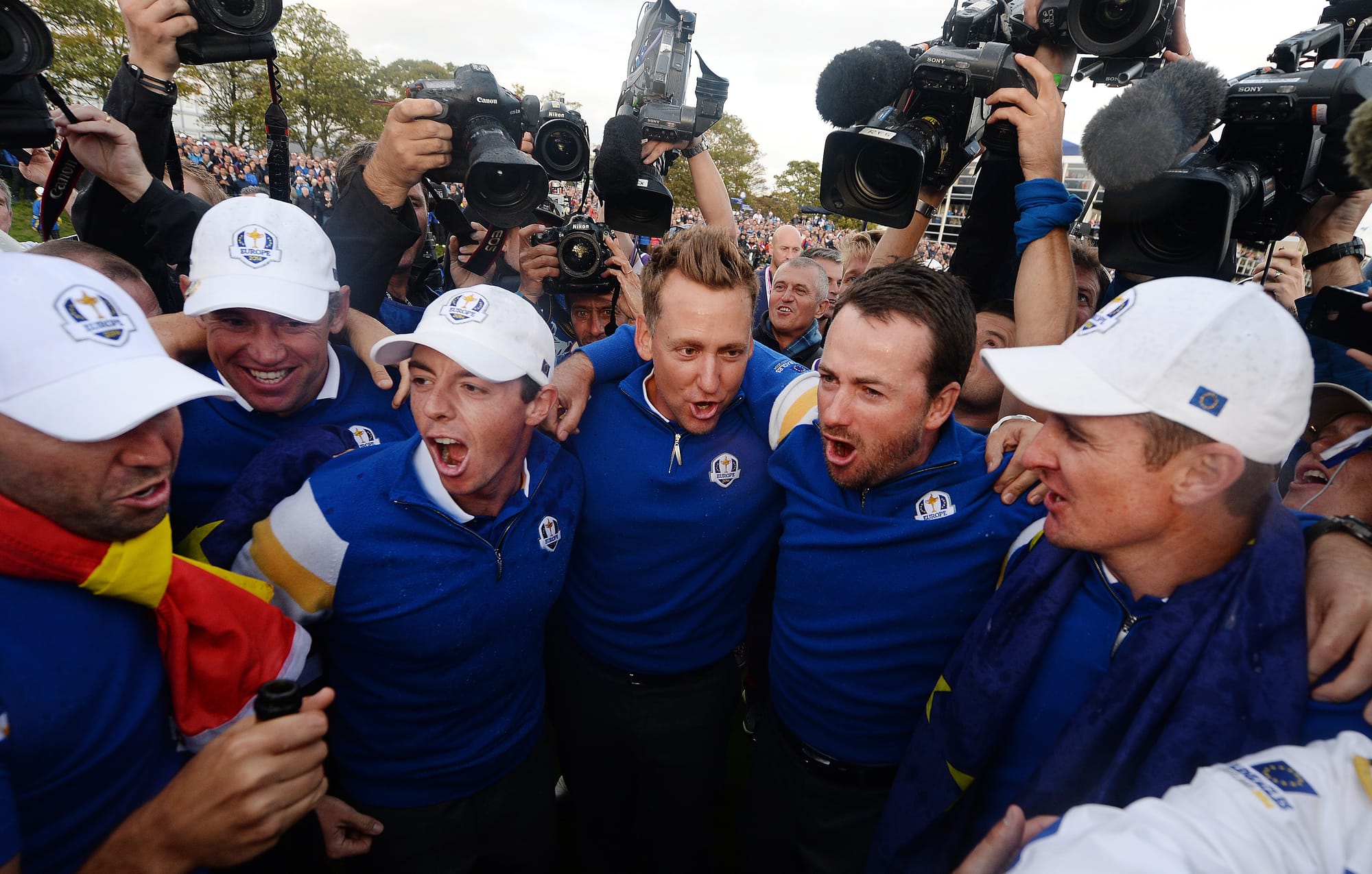 EU win Ryder Cup, Scotland, 2014.