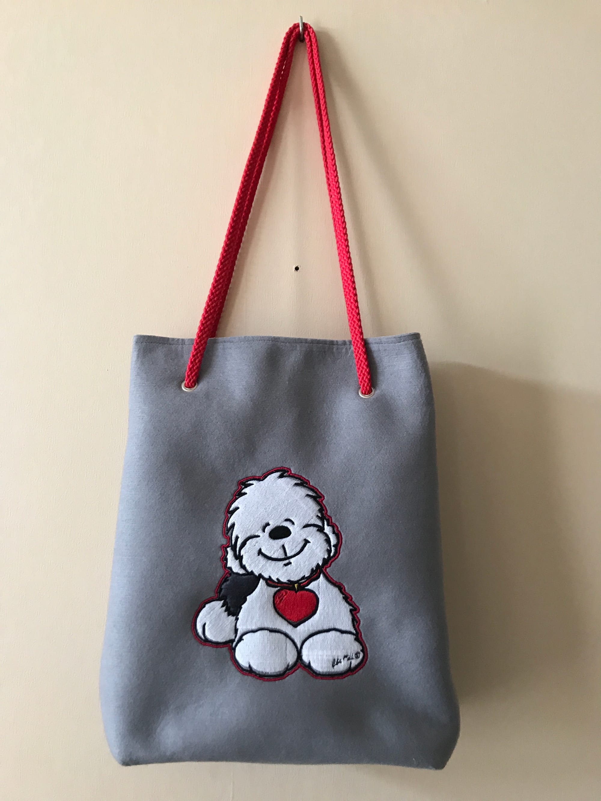 Grey handbag