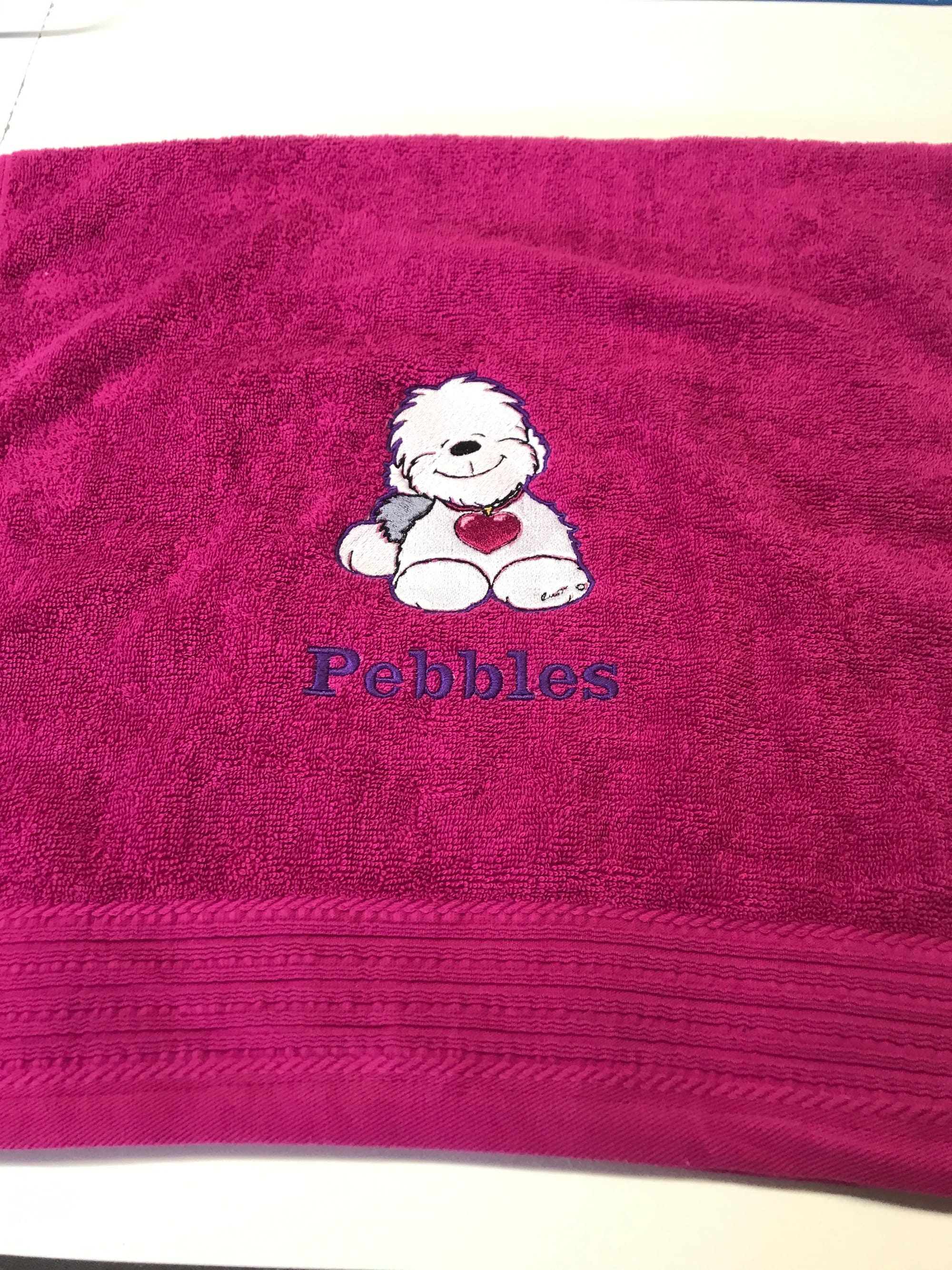 Pink towel