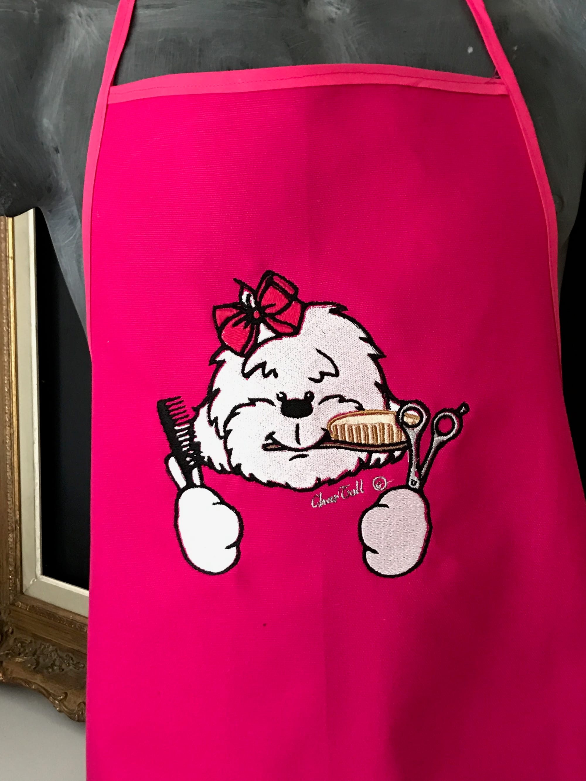 Pink apron