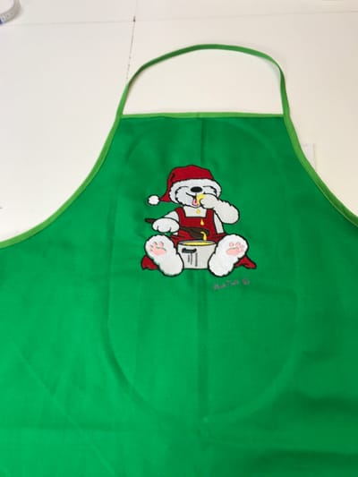 Green Christmas Apron