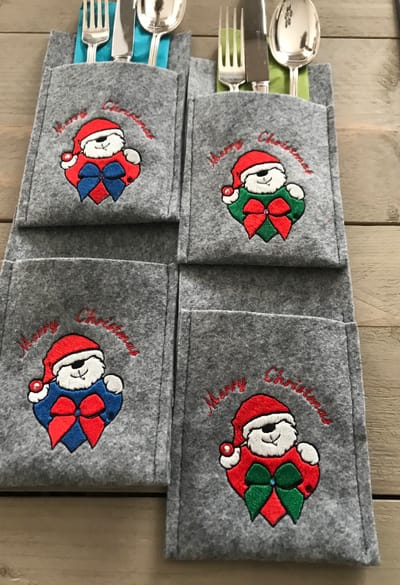 4 different colors Flatware Holder