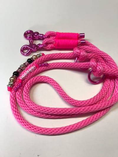 Pink dog leash