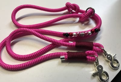 Pink dog leash