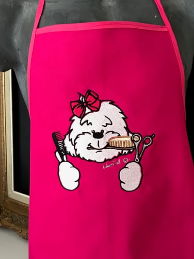 Pink apron