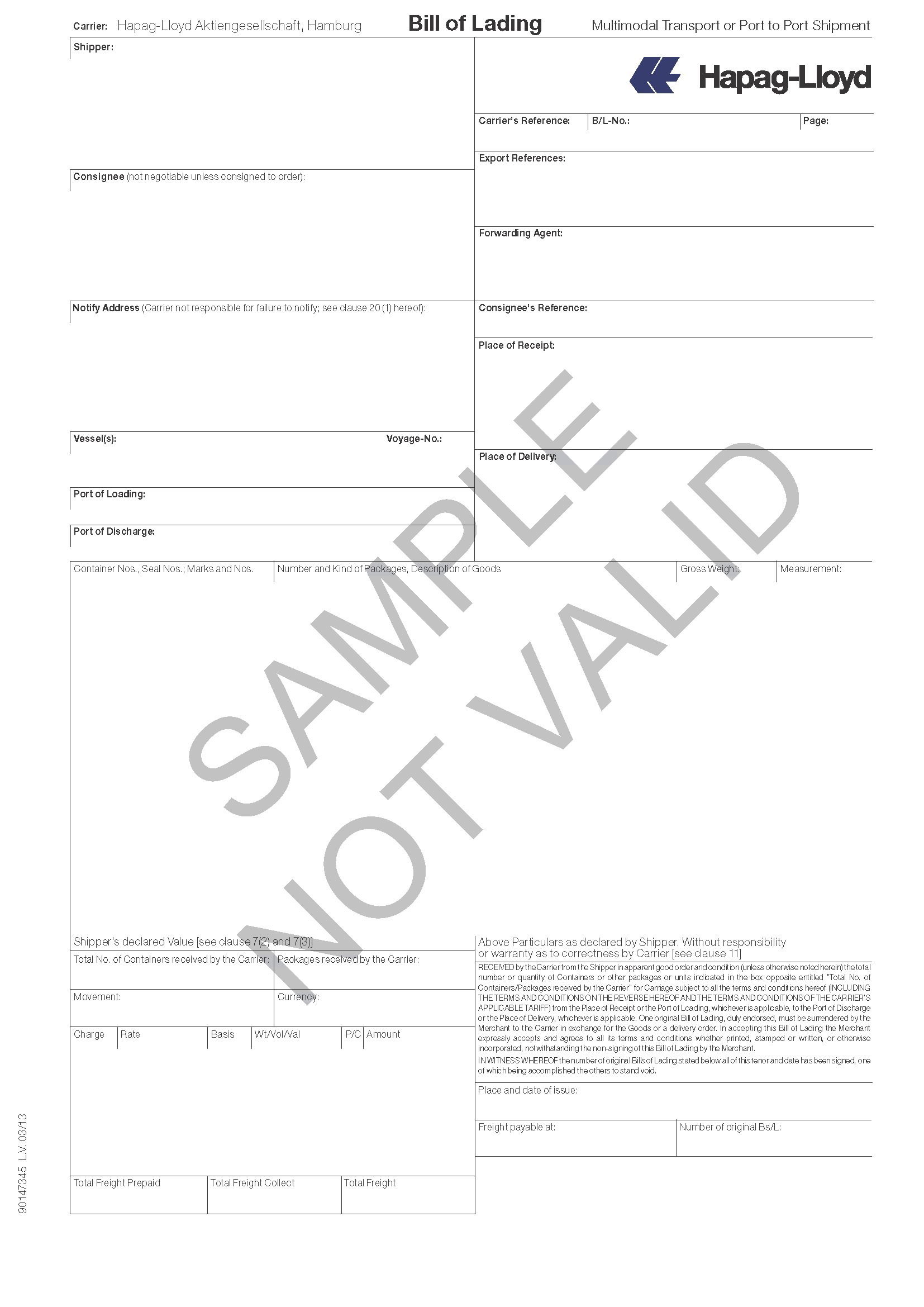 Bill of lading related problems & handling guideline