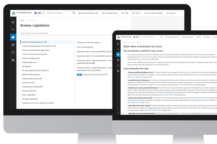 CCH iKnowConnect – Australian Income Tax