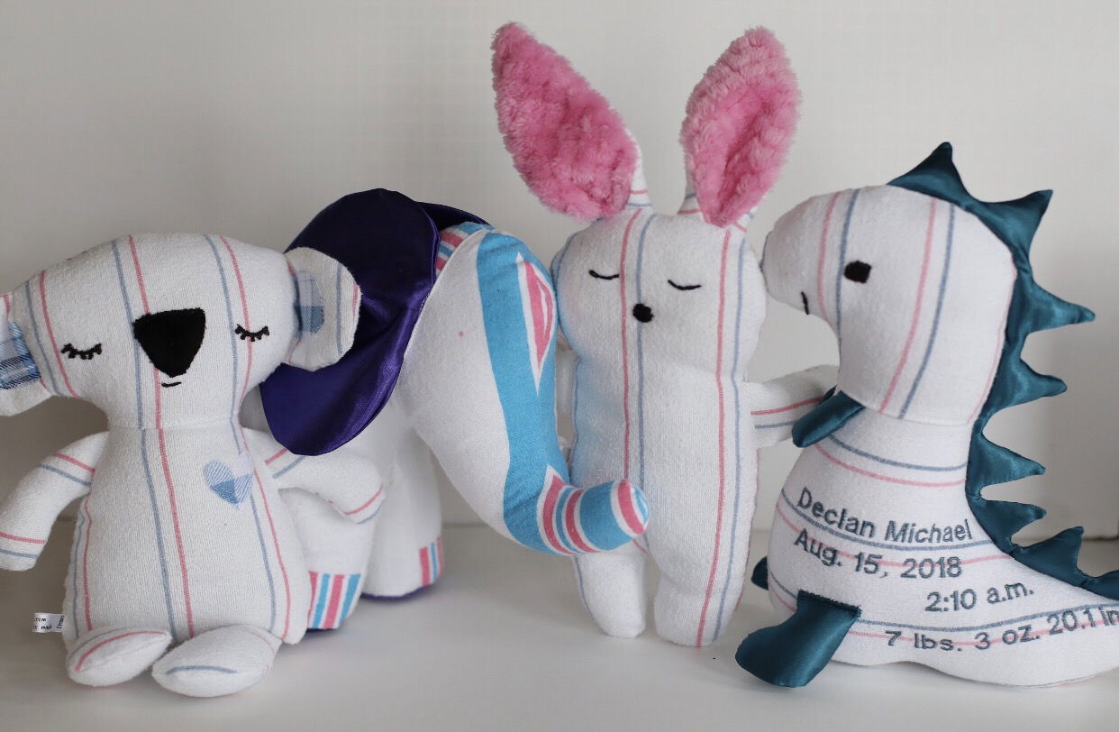 Keepsake Animals from hospital blankets