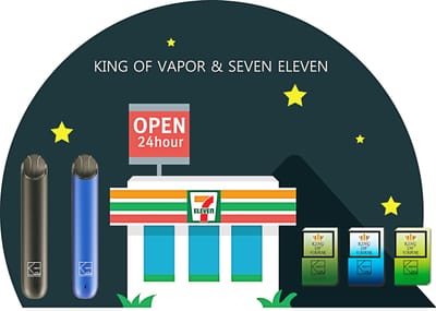 "KOV" 의 뉴 스토어 "세븐일레븐"