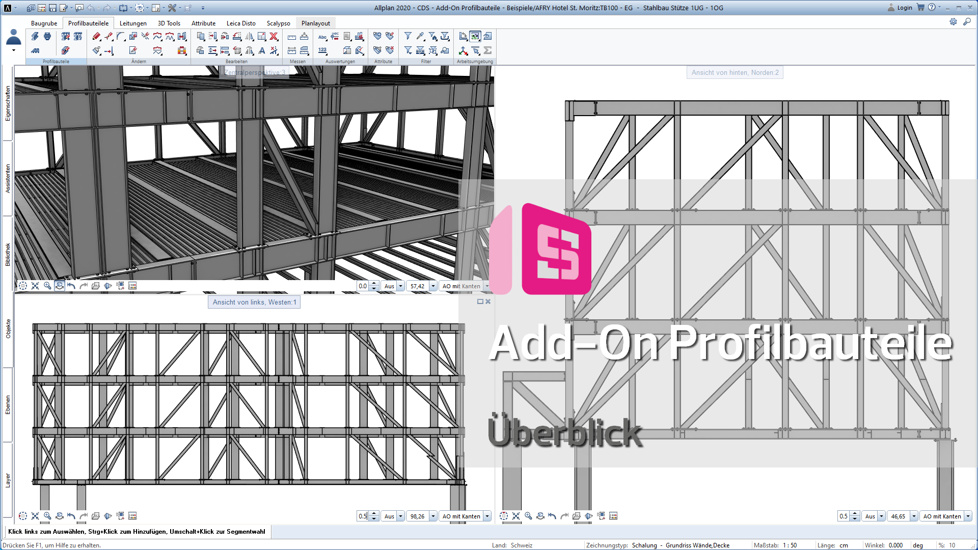 Überblick | Stahlbau - Verbindungen - Paneelen