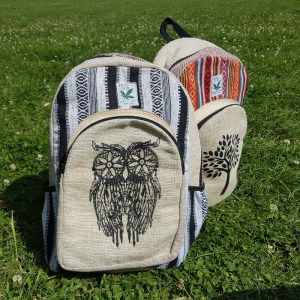 Hemp Backpacks THC free. Genuine HempStyle product. Made in a Fair Trade environment in Nepal.