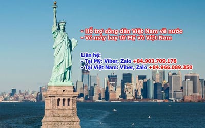 Hỗ trợ công dân Việt Nam về nước và bán vé máy bay từ Mỹ về Việt Nam