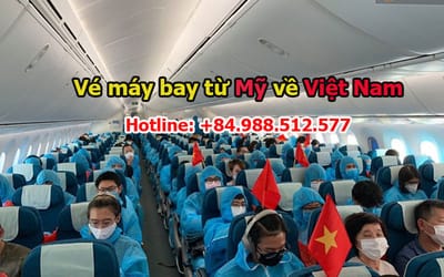 Ve may bay tu My ve Viet Nam 2021 cap nhat moi nhat