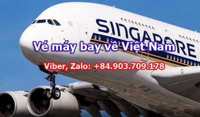 Ve may bay tu Malaysia ve Vietnam cua Singapore Airlines