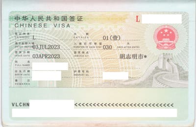 Dich vu lam visa Trung Quoc nhanh va vang mat