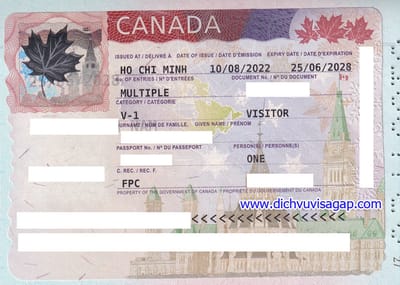 Dich vu lam visa Canada dien du lich, cong tac, tham than