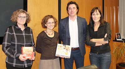 Kidnelis amb la consellera d’Educació de la Generalitat de Catalunya