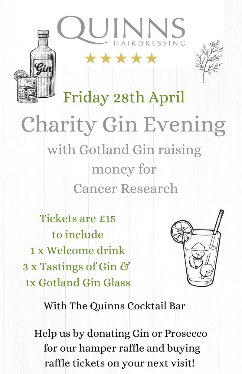 Quinns Charity Gin Evening