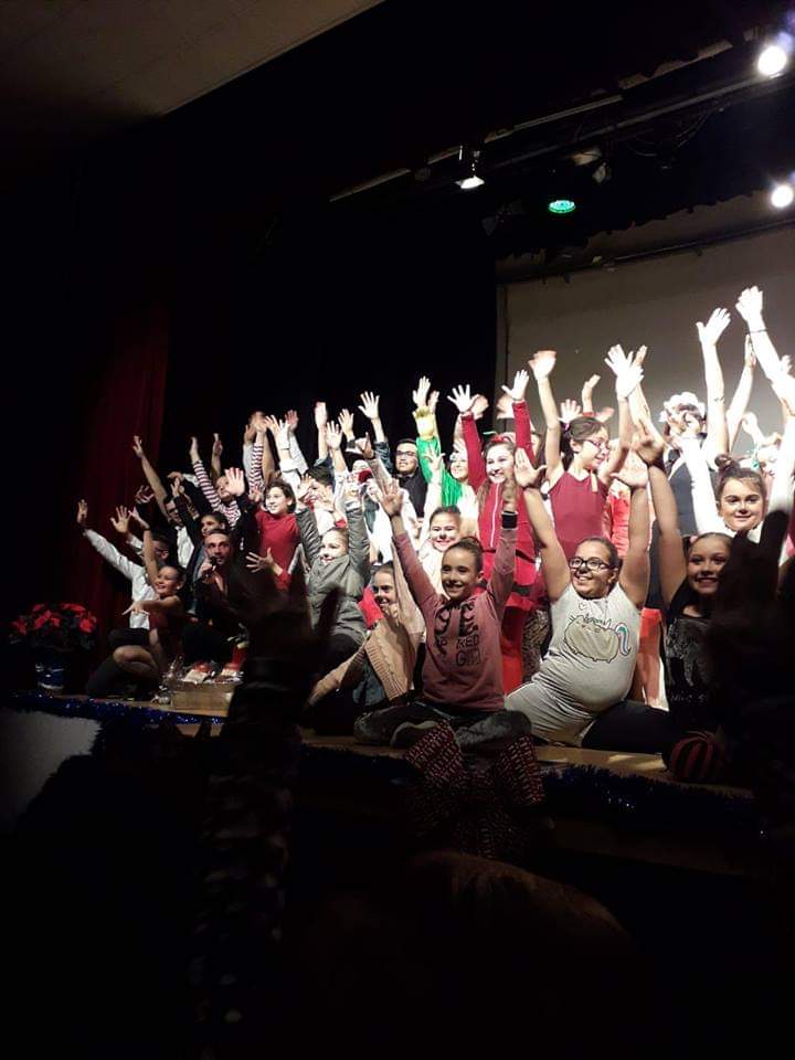 Saggio di Natale a teatro.