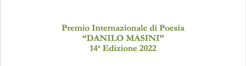 Premio internazionale di poesia Danilo Masini