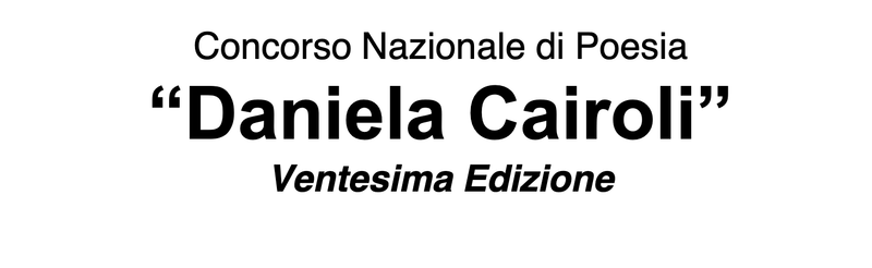 Premio Nazionale di Poesia Daniela Cairoli