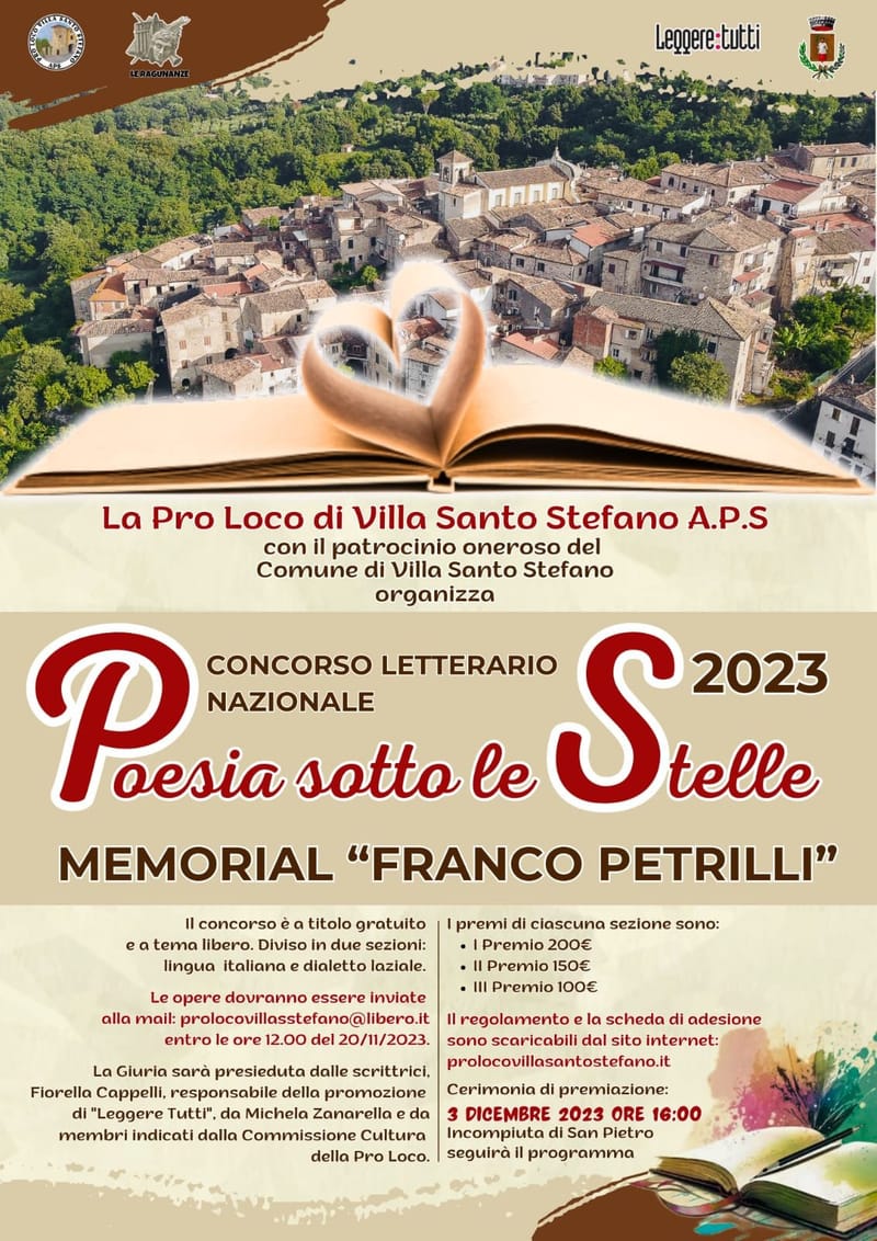 Concorso Letterario Nazionale Poesia sotto le stelle - Memorial Franco Petrilli