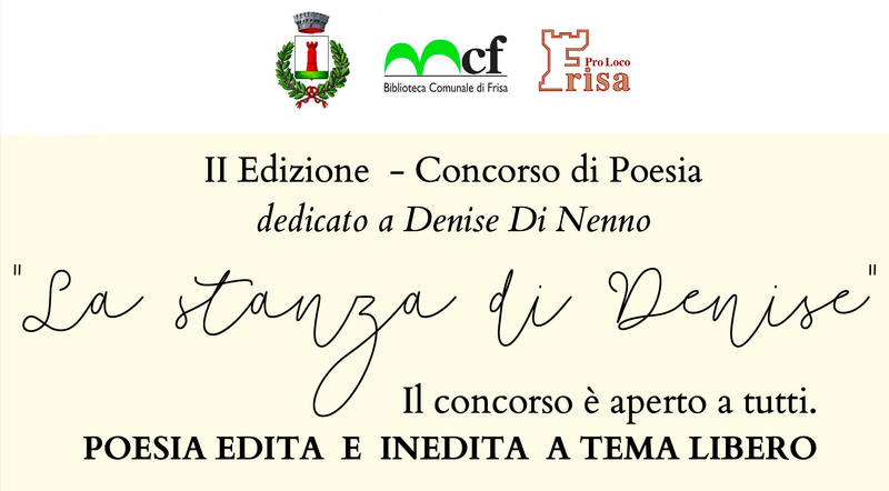 Concorso di Poesia “La stanza di Denise”