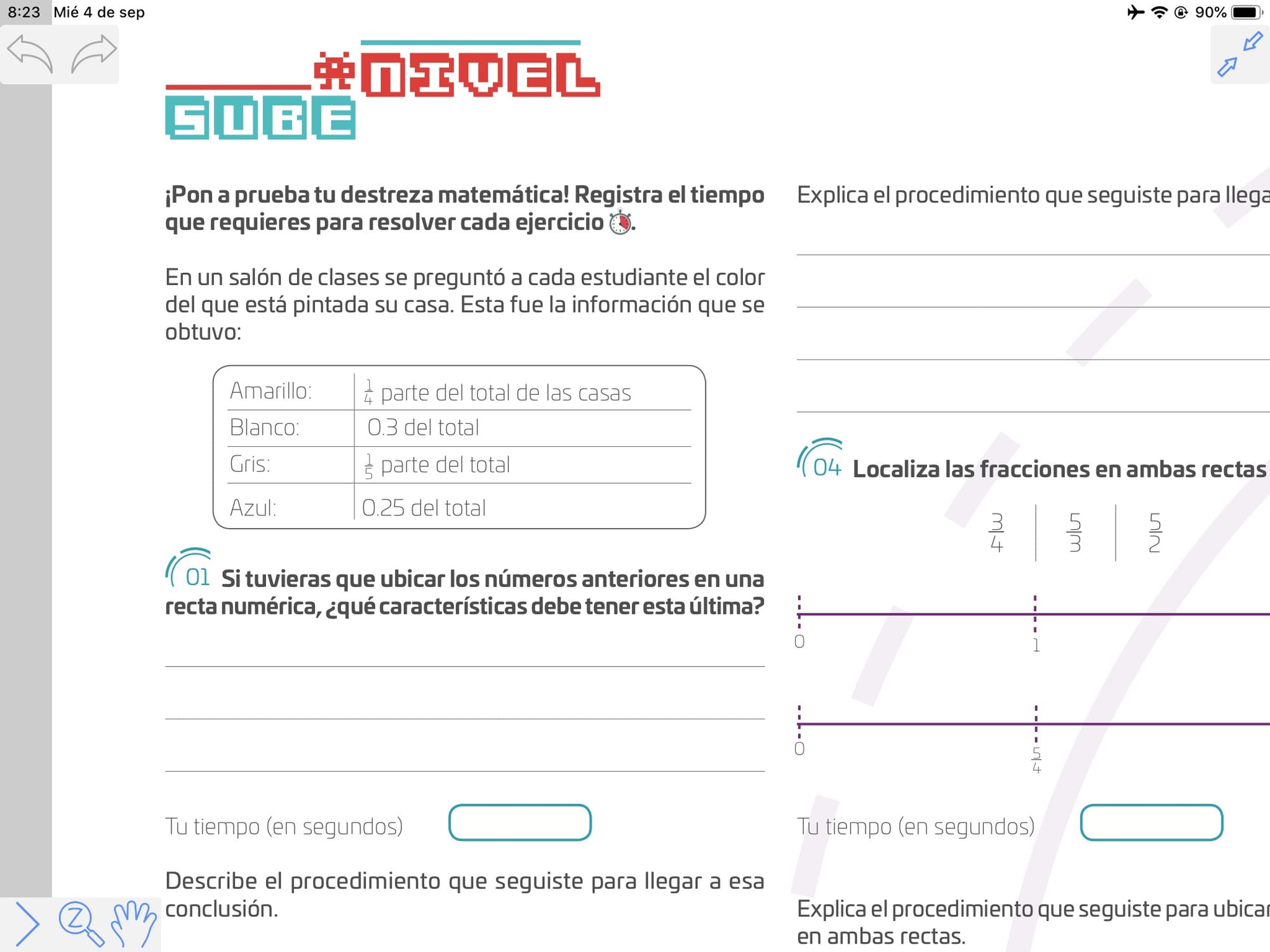 5. Resolver páginas 58 y 59