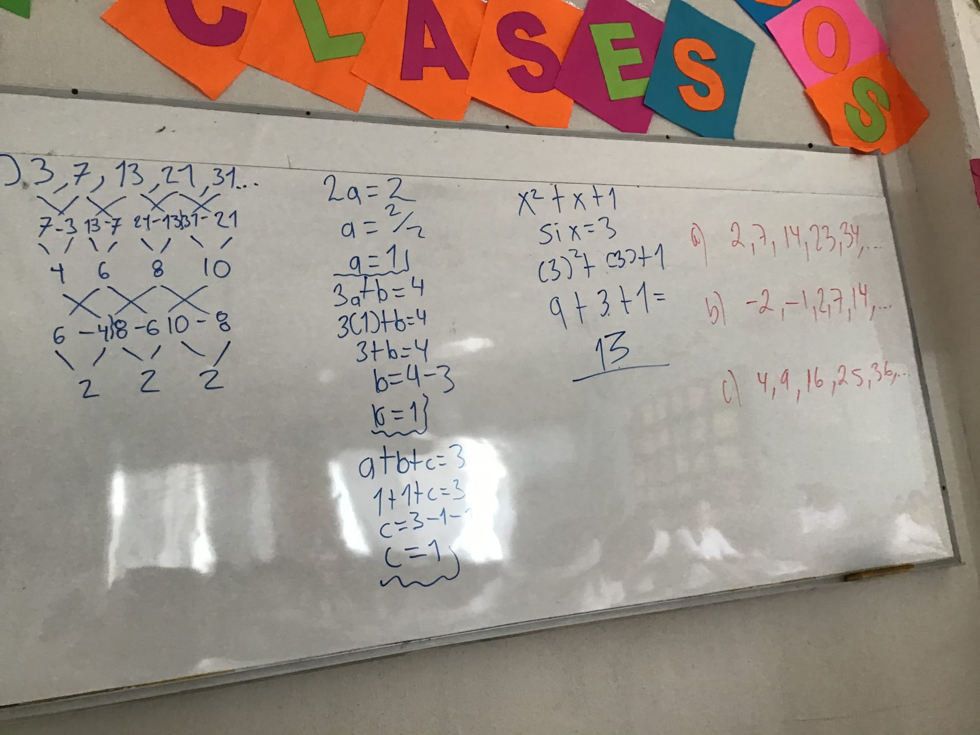 15. Encuentra la regla de las sucesiones.