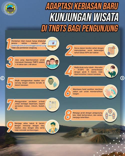 Peraturan di Gunung Bromo Selama New Normal yang Dibuat Oleh BBTNBS