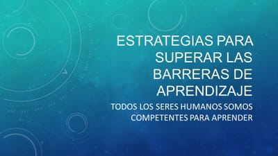 BARRERAS PARA EL APRENDIZAJE Y PARTICIPACIÓN SOCIAL