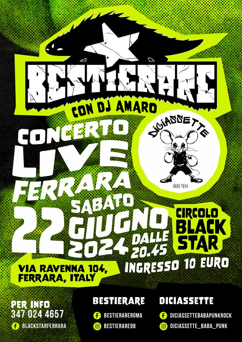 Concerto con Bestierare e Diciassette