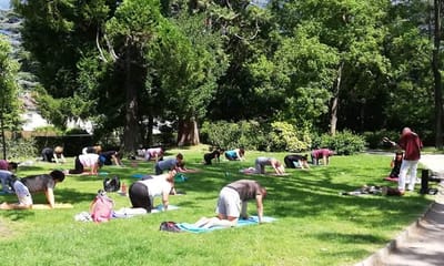 yoga &amp; meditation, ethnic, space, campanas tibetanas image