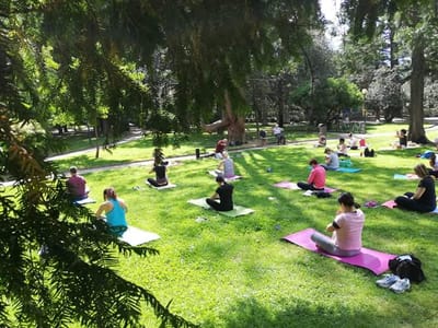 yoga &amp; meditation, ethnic, space, campanas tibetanas image
